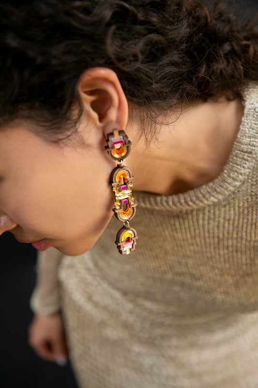 Zyanya Earring - Dragon Fruit image 1