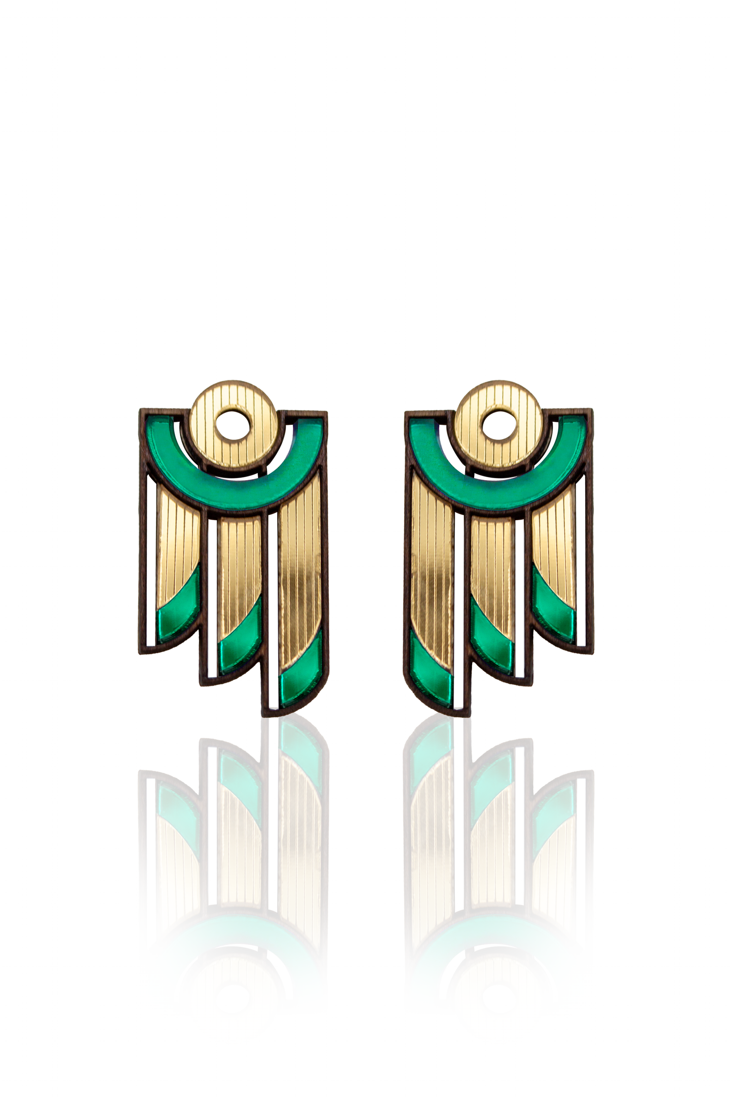 Balcony Earrings - Green image 0