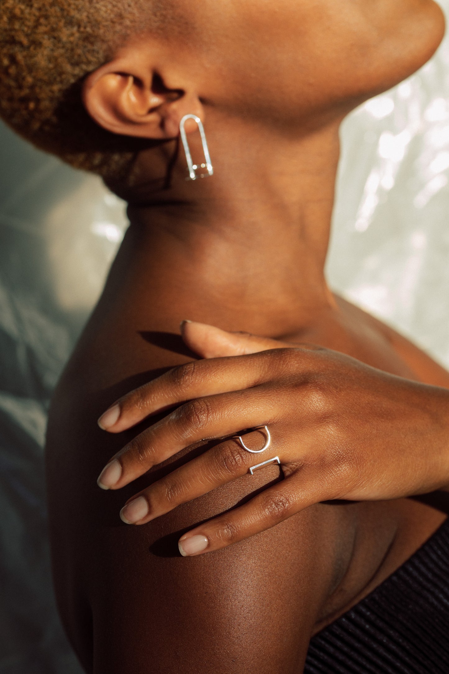 Open Semi Circle Ring image 5