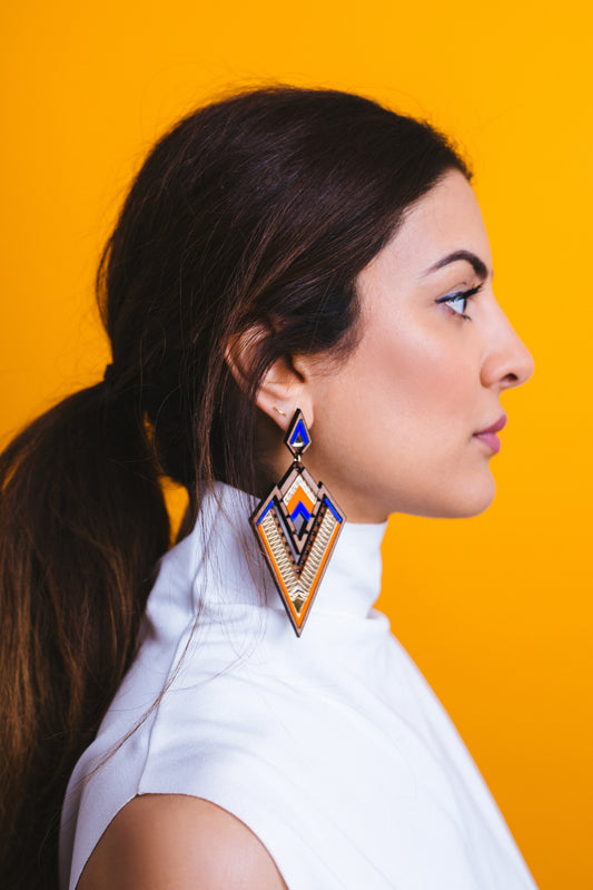 Derin Statement Earrings - Gold image 1