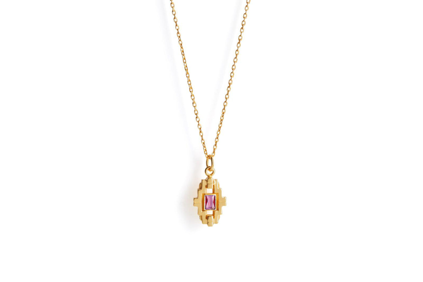 Mayan Necklace - Pink Topaz image 2