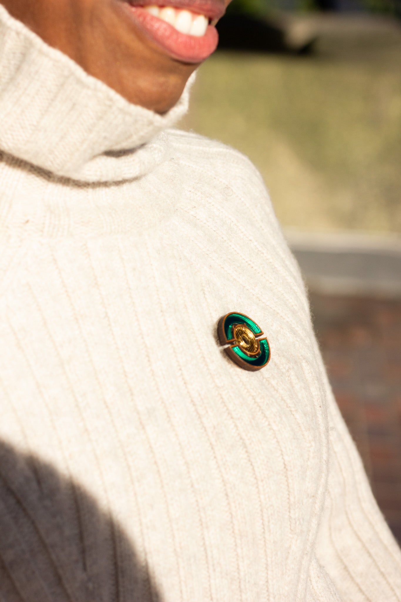 Barbican Brooch - Green image 6