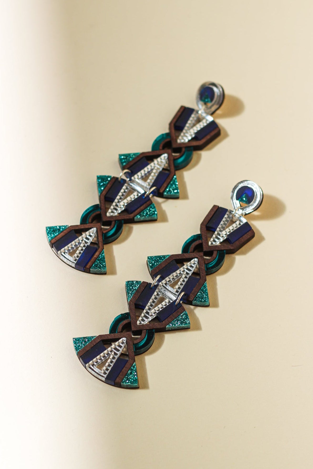 Nyota Mobile Earrings - Teal image 3