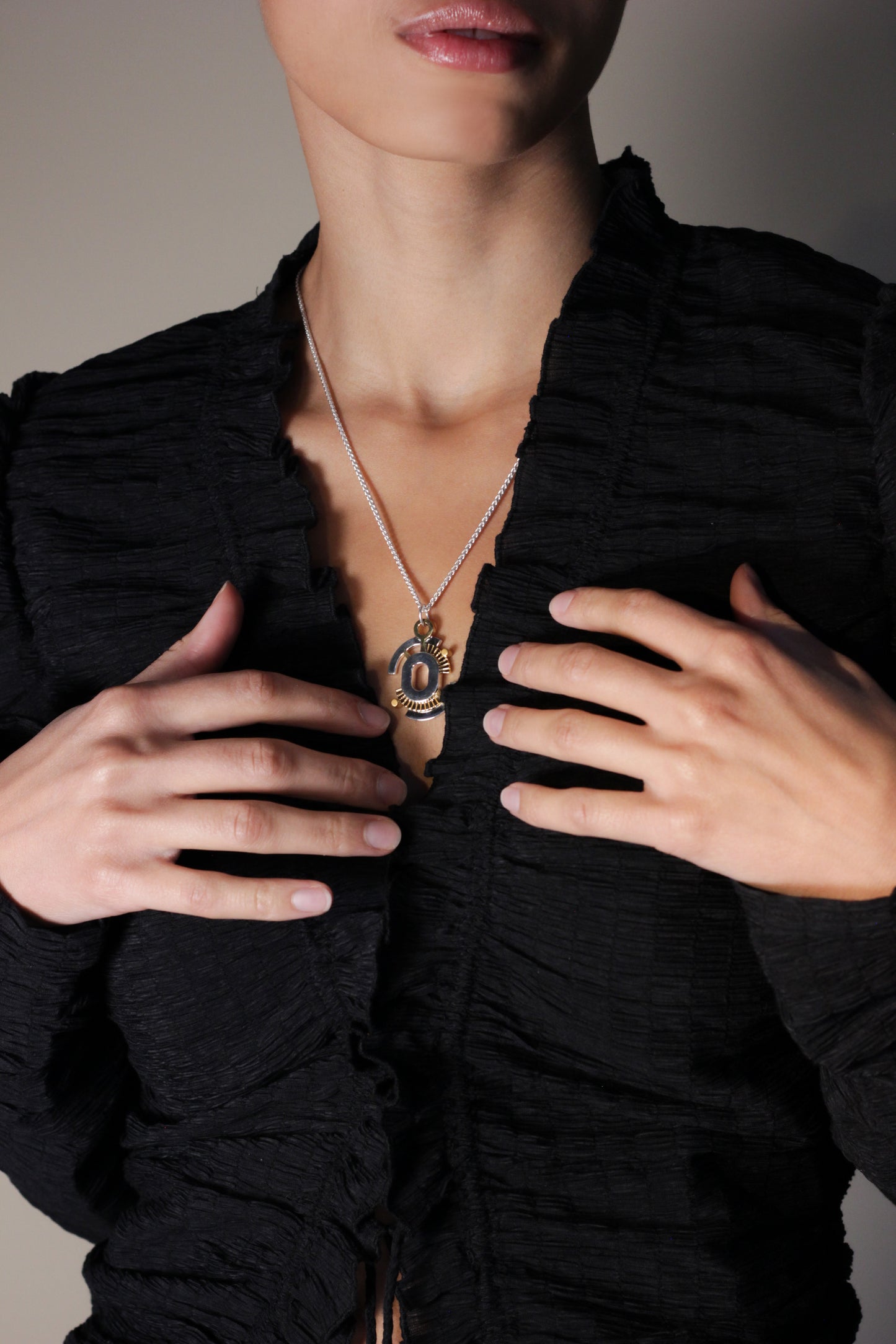 Gaia Pendent - Silver & Gold image 2