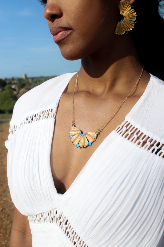 Nalla Necklace Sapphire image 1