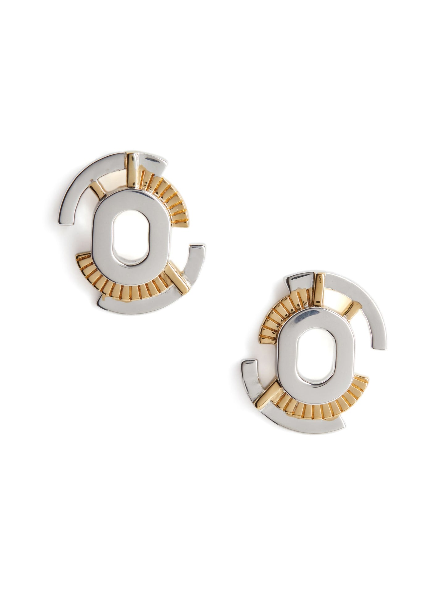 Gaia Studs - Silver & Gold image 0