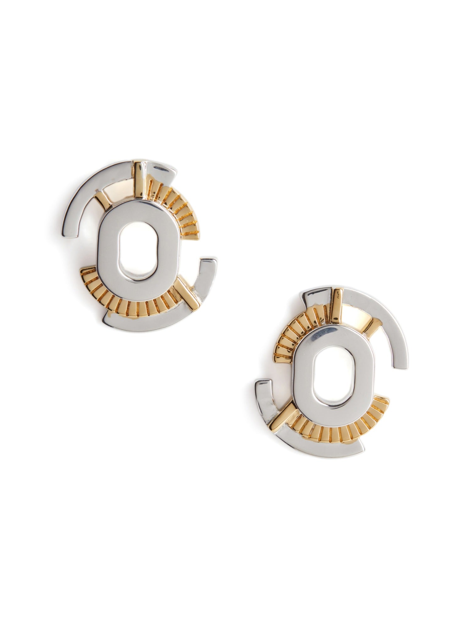 Gaia Studs - Silver & Gold image 0