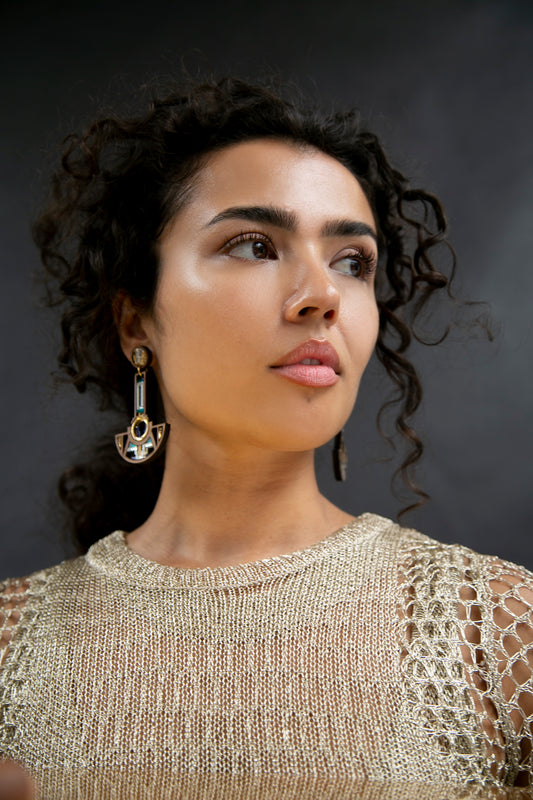 Saya Earrings - Jade image 1