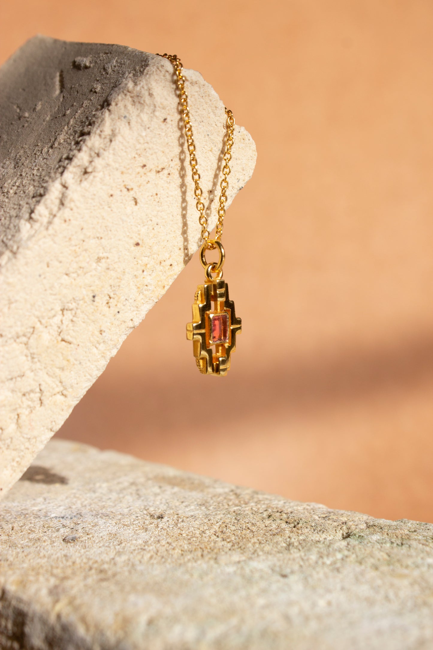 Mayan Necklace - Pink Topaz image 3