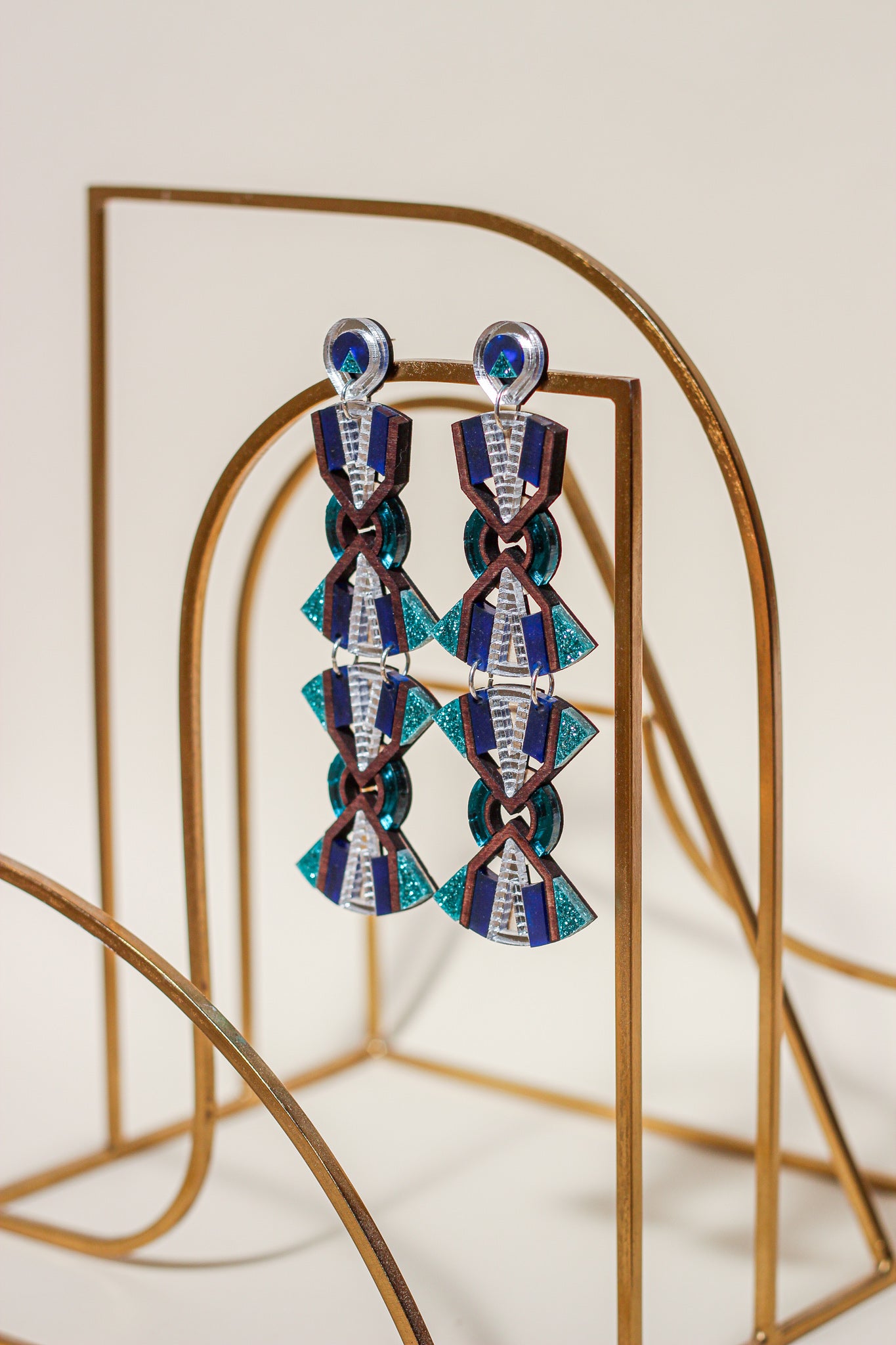 Nyota Mobile Earrings - Teal image 5