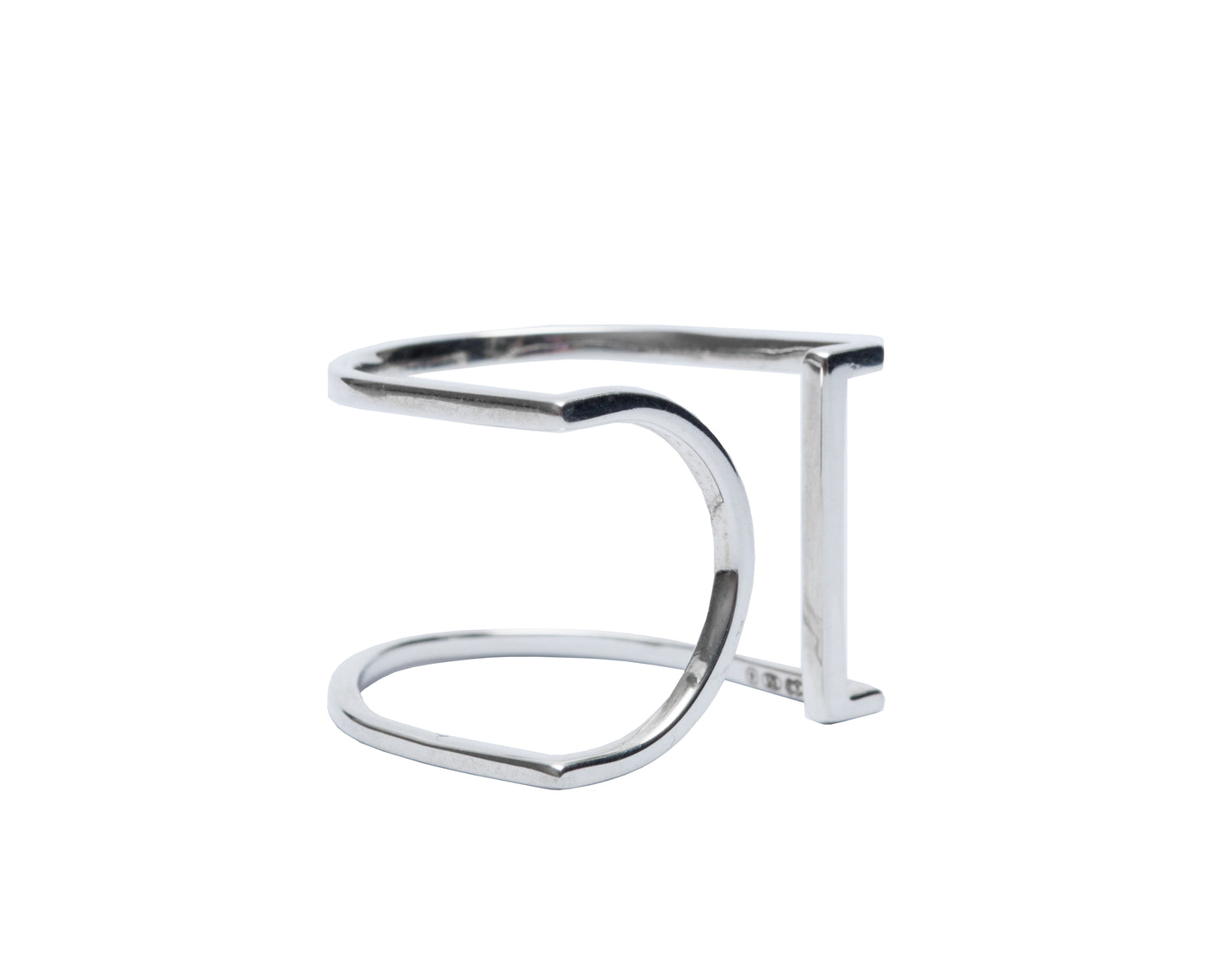 Open Semi Circle Ring image 2