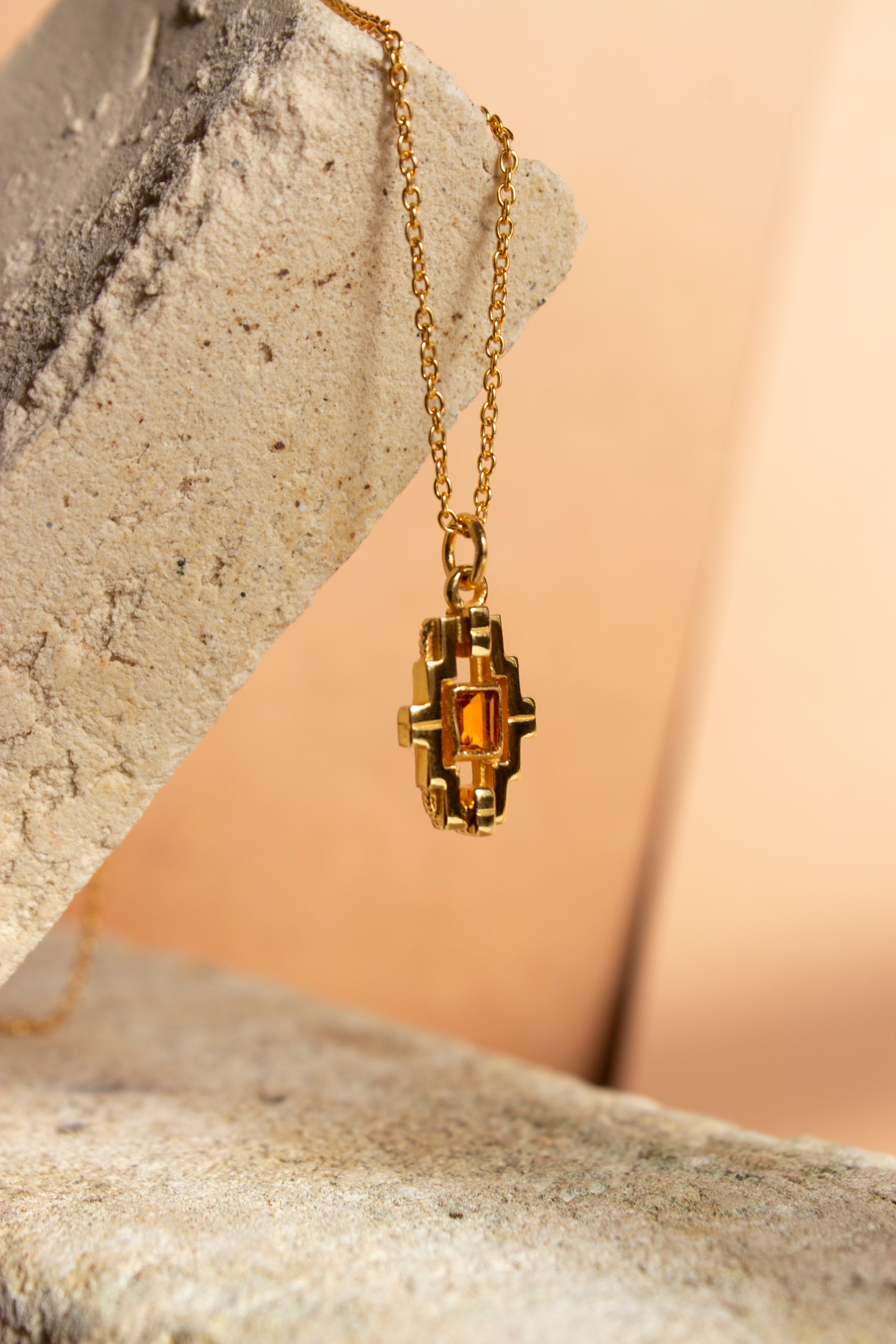 Mayan Necklace - Citrine image 1