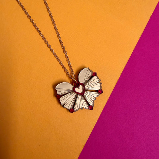 Moyo Necklace - Gold & Cherry SAMPLE