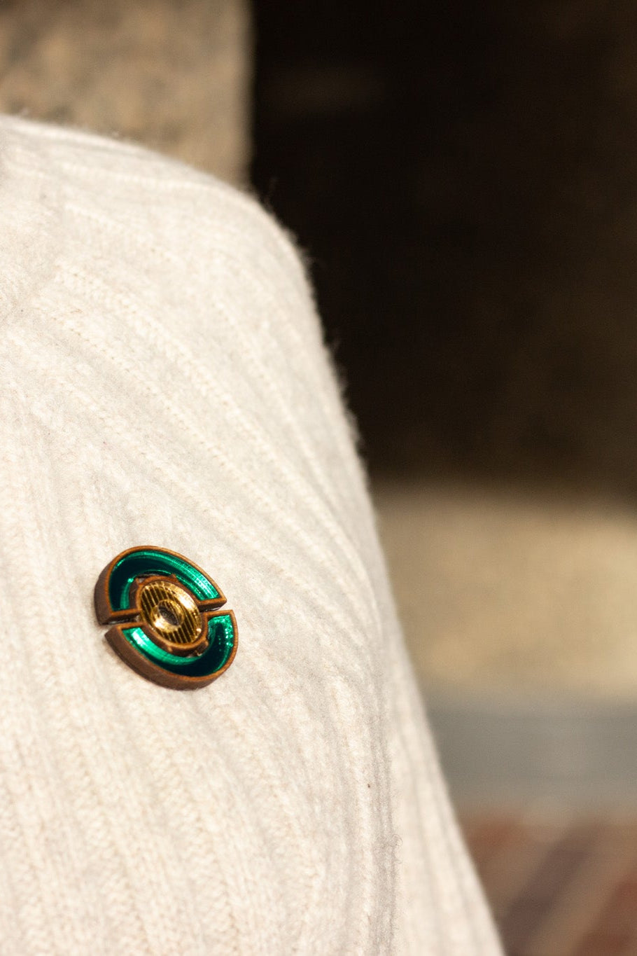 Barbican Brooch - Green image 4