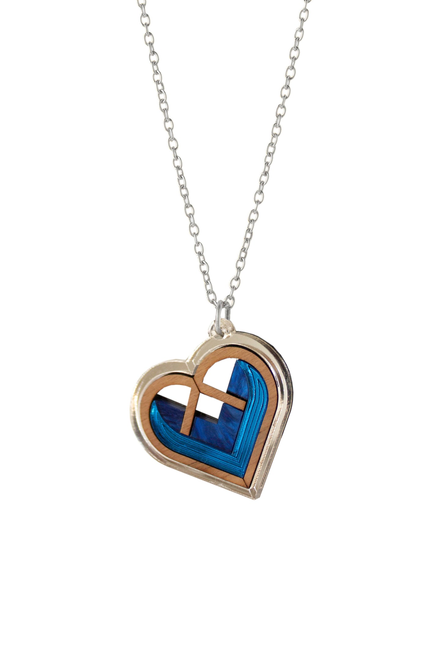Jaan Heart Necklace - Lapis