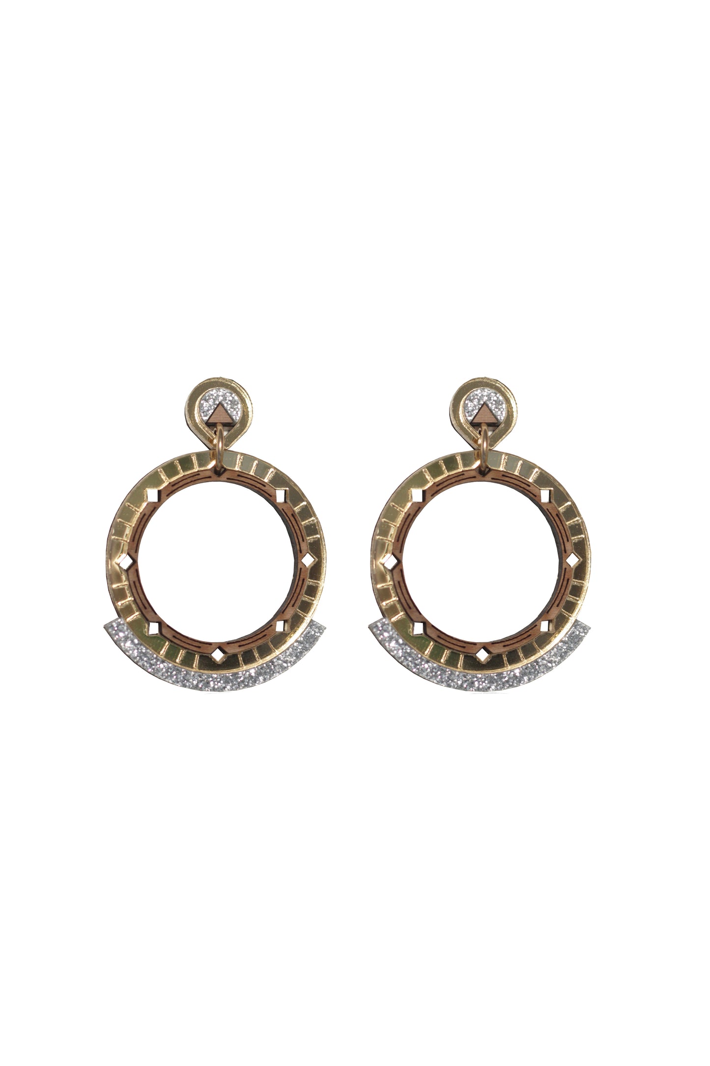 Chandra Earrings - Gold & Silver