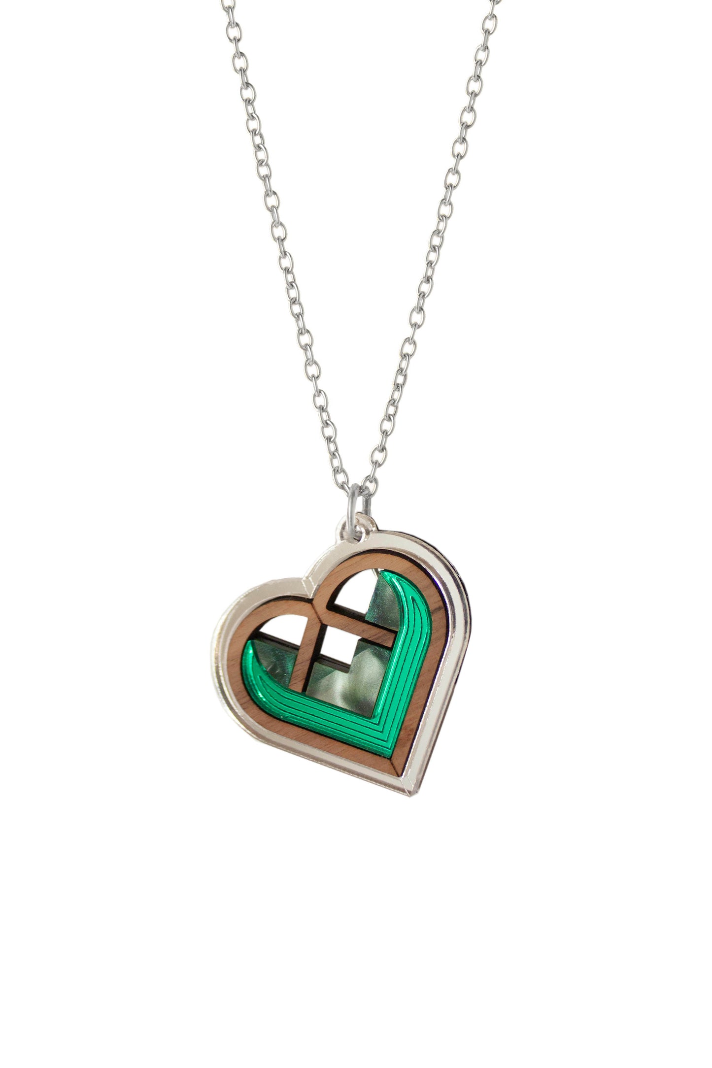 Jaan Heart Necklace - Jade
