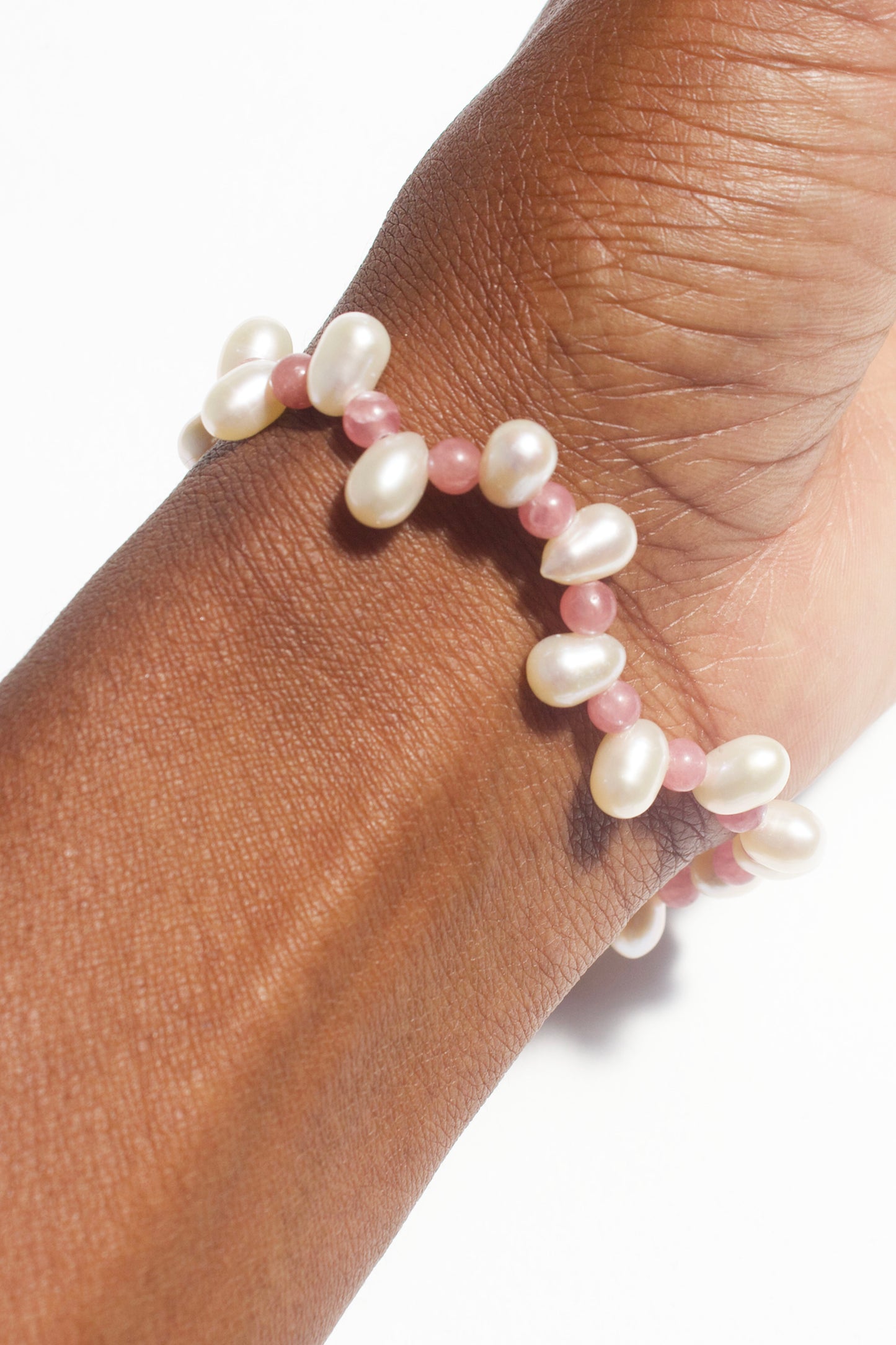 Zayna Pearl & Rhodonite Bracelet