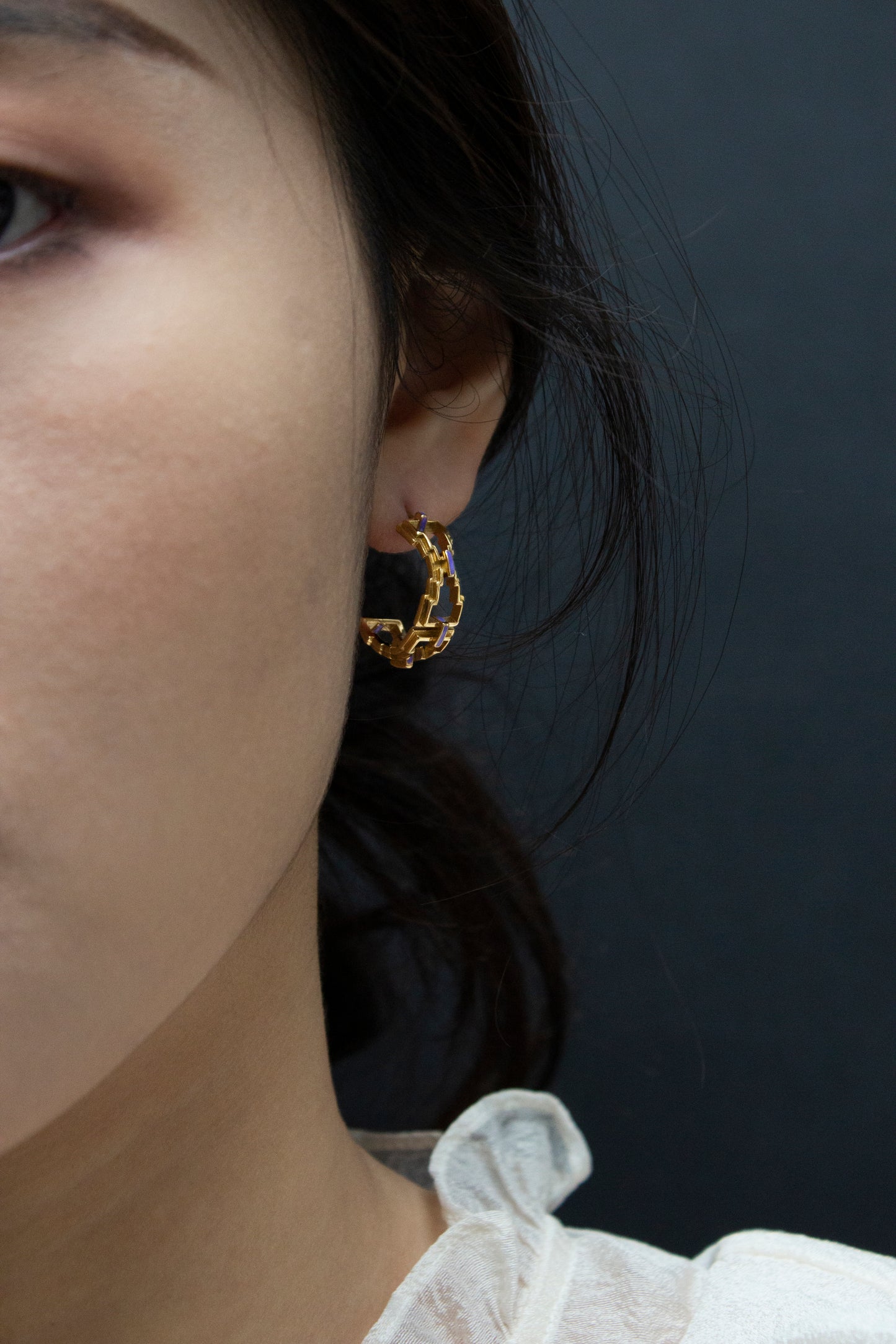 Mayan Hoops - Gold Persian Jewel