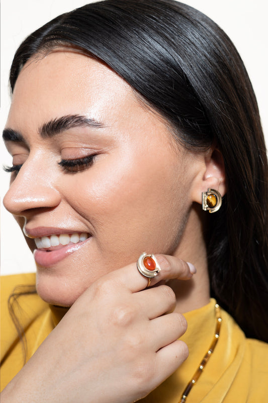 Selene Carnelian Ring
