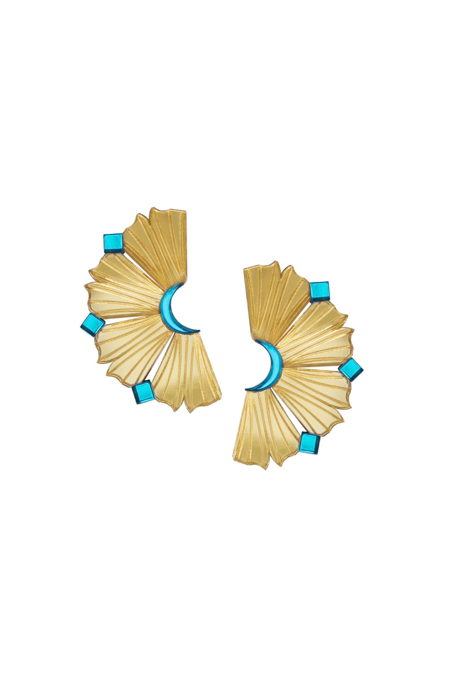 Nalla Earrings - Aqua