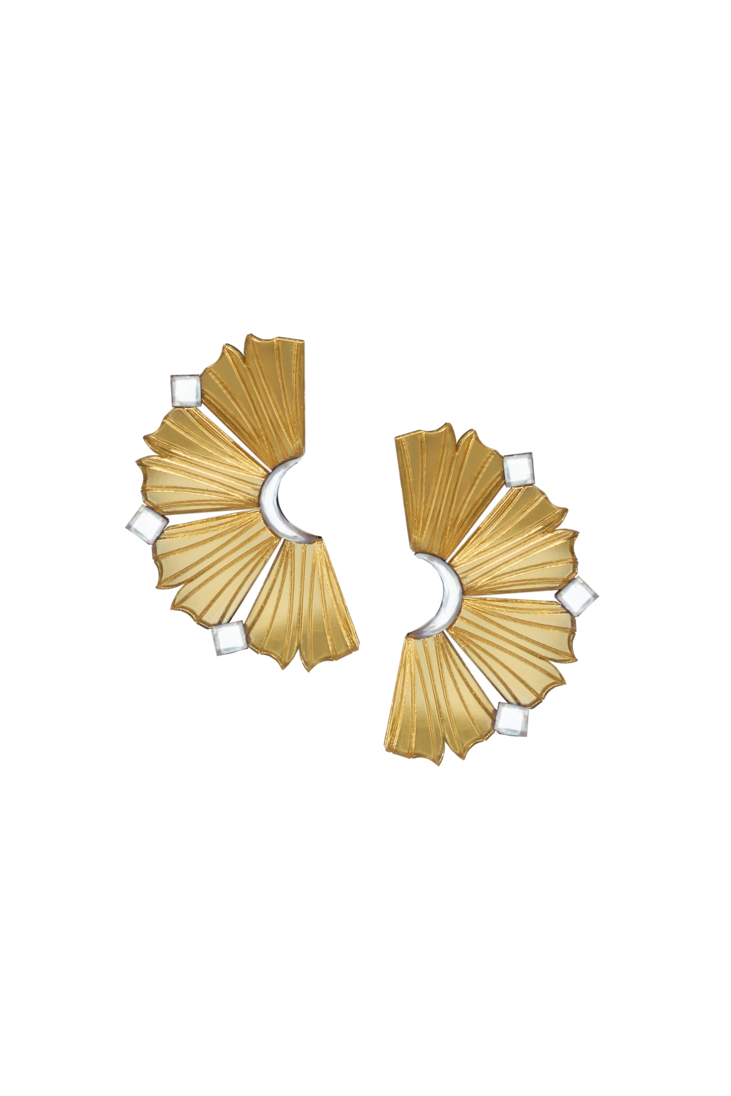 Nalla Earrings - Gold & Silver