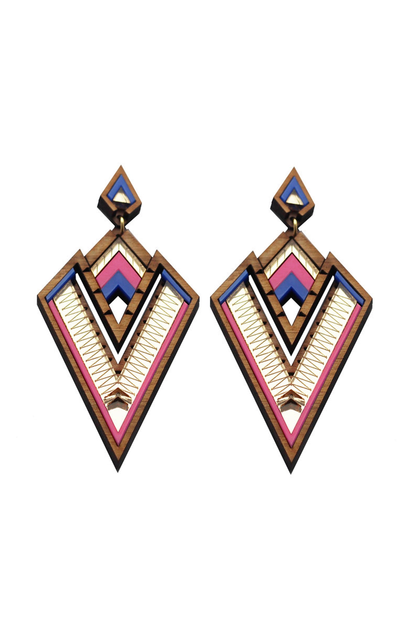Derin Statement Earrings - Pink