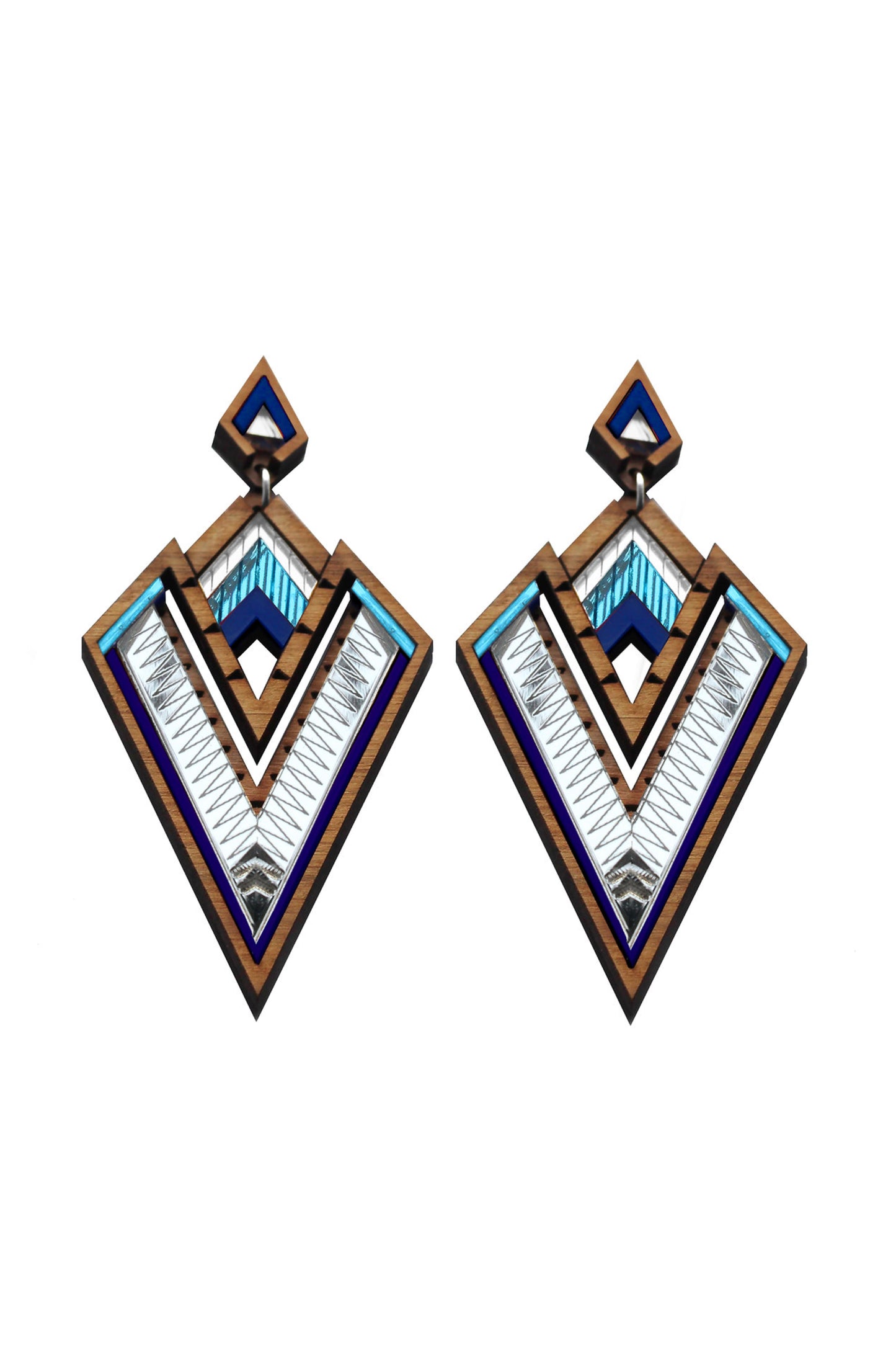 Derin Statement Earrings - Purple