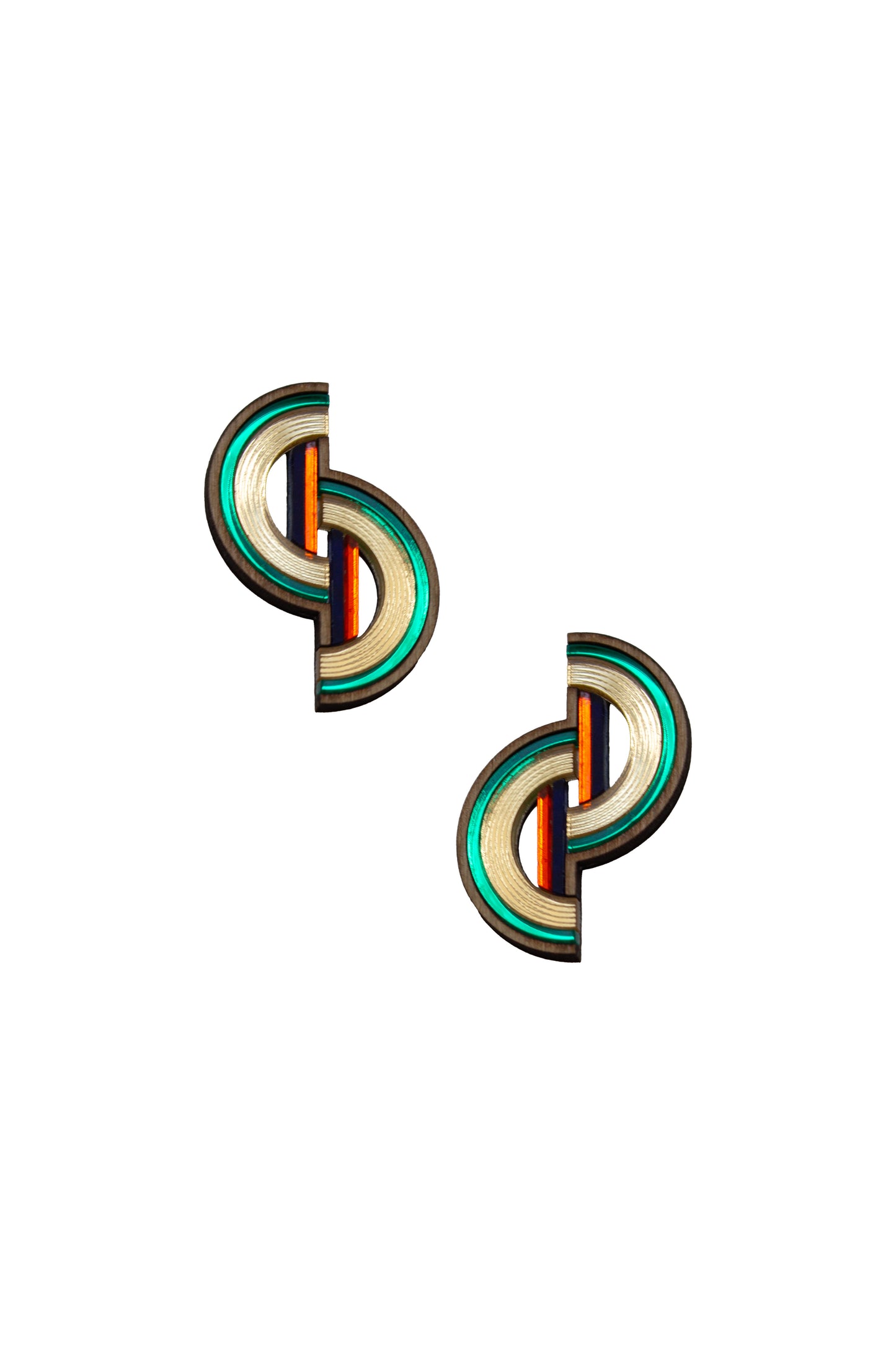 Barbican Earrings - Green
