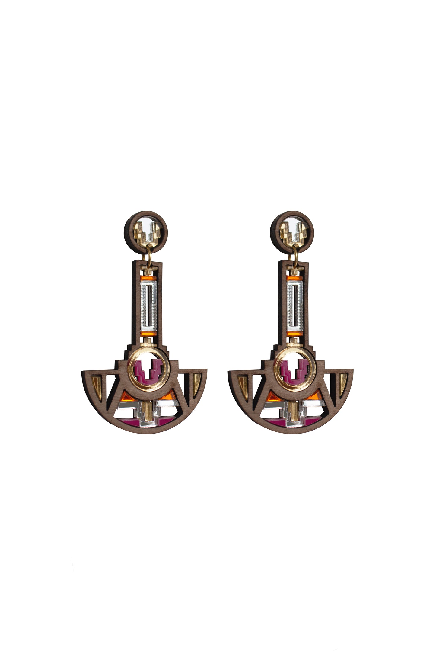 Saya Earrings - Dragon Fruit