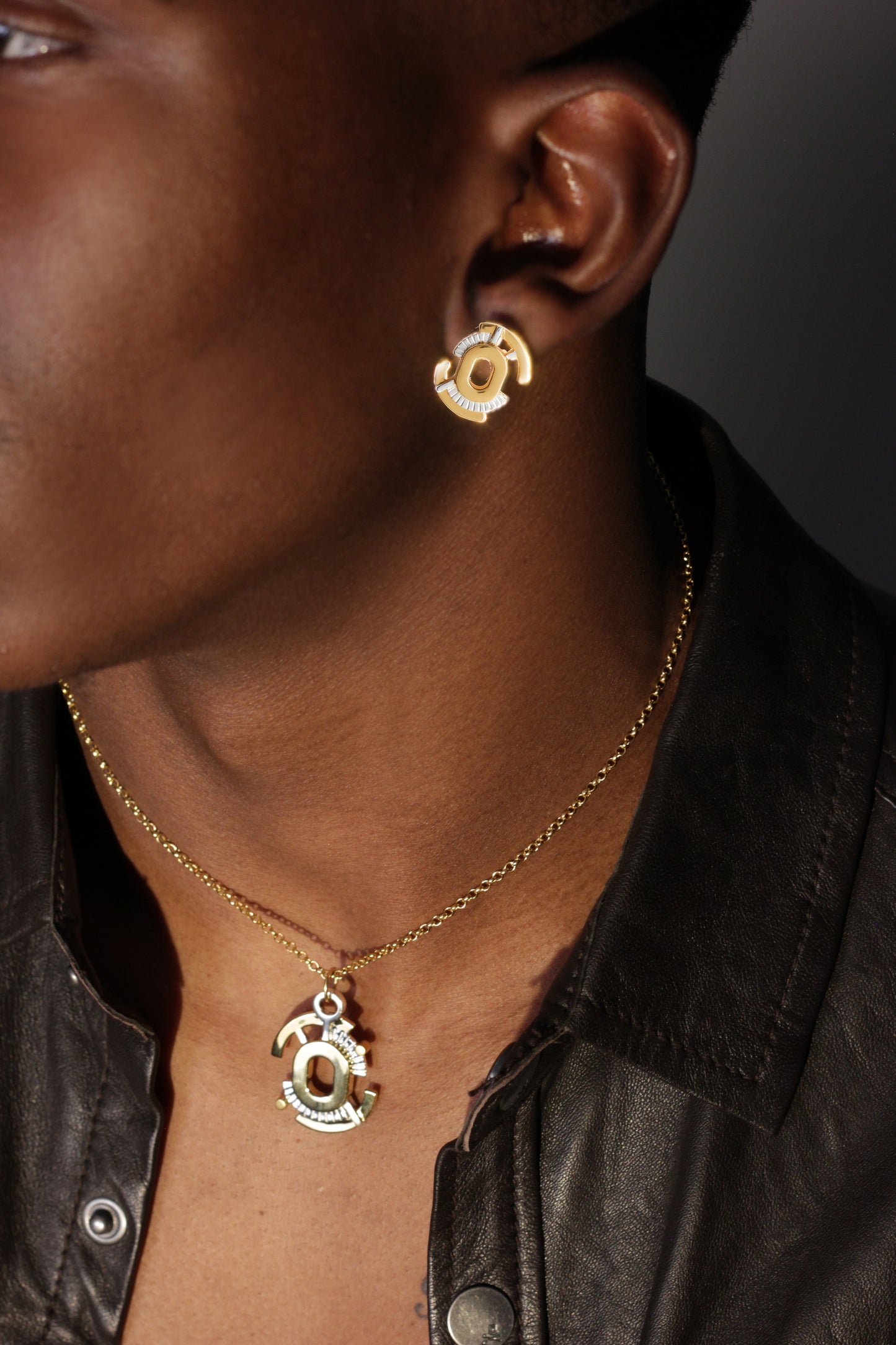 Gaia Pendent - Gold & Silver