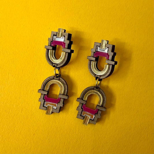 Zyanya Earring - Dragon Fruit SECONDS