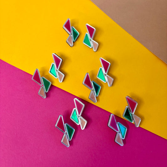 Mini Amal Earrings - Watermelon SECOND