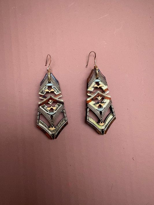 Rumi Earrings - Tortoiseshell SAMPLE