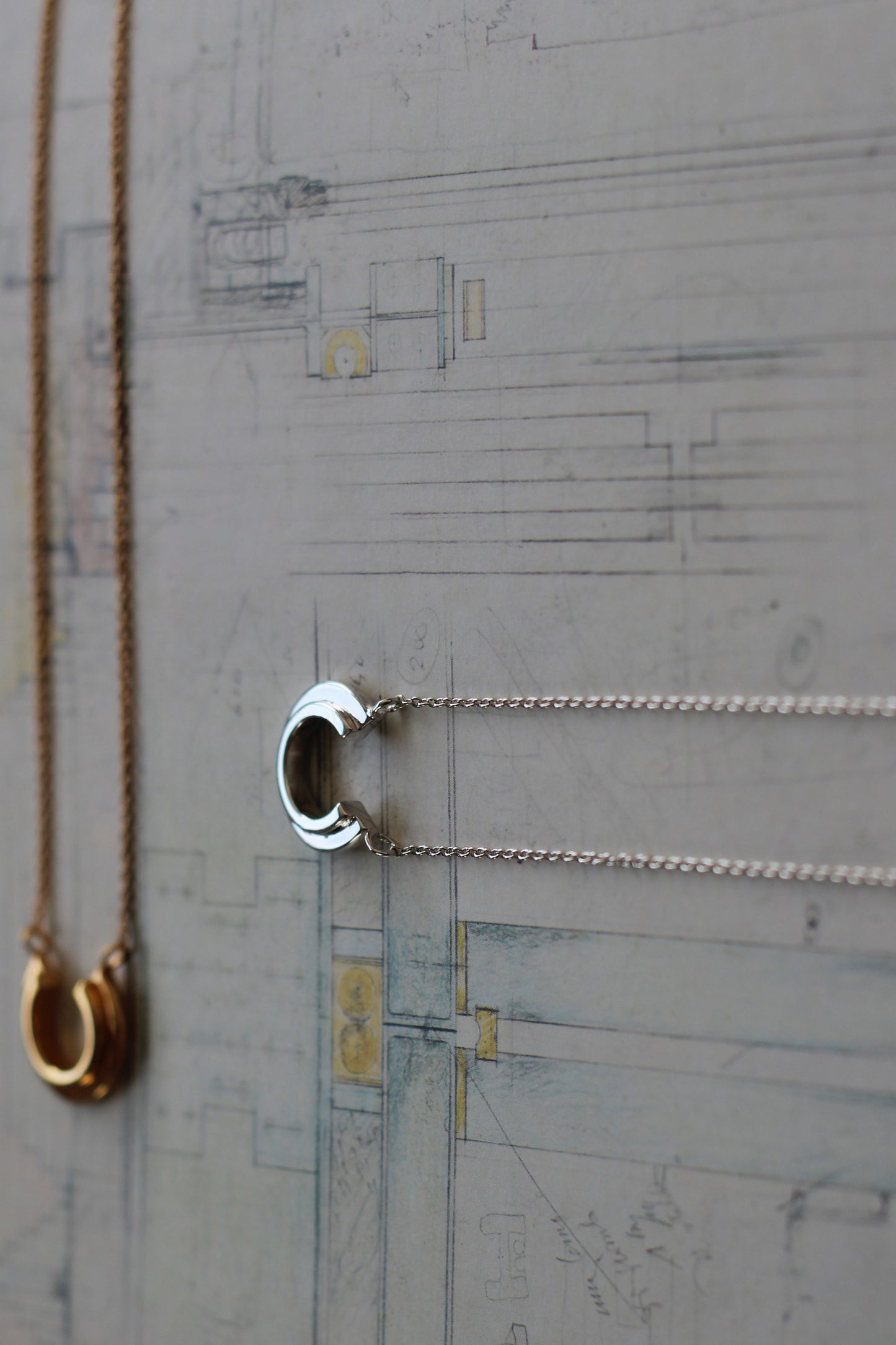 Mini Stepped Necklace - Silver image 2