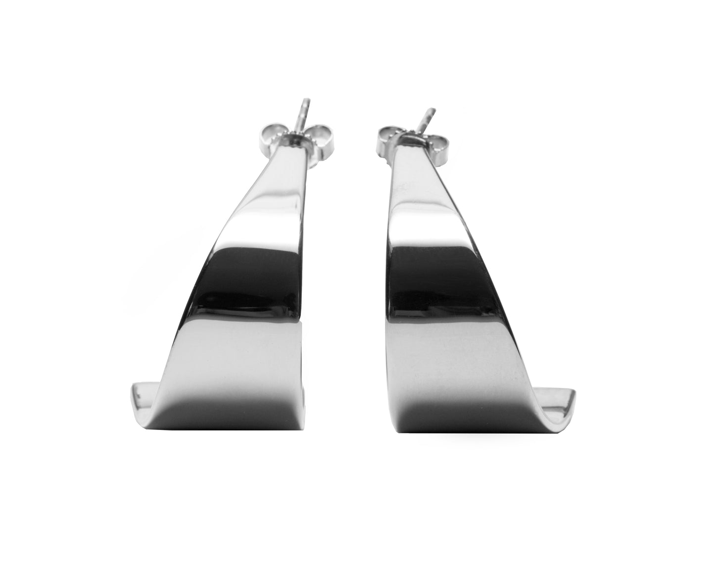 Swoop Earrings - Silver image 0