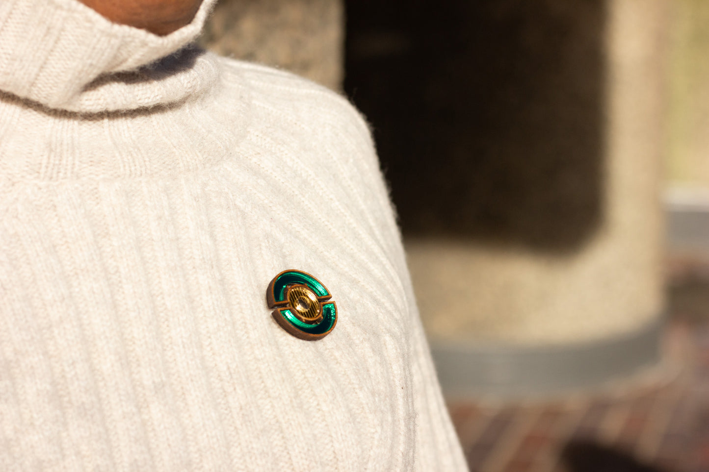 Barbican Brooch - Orange image 3