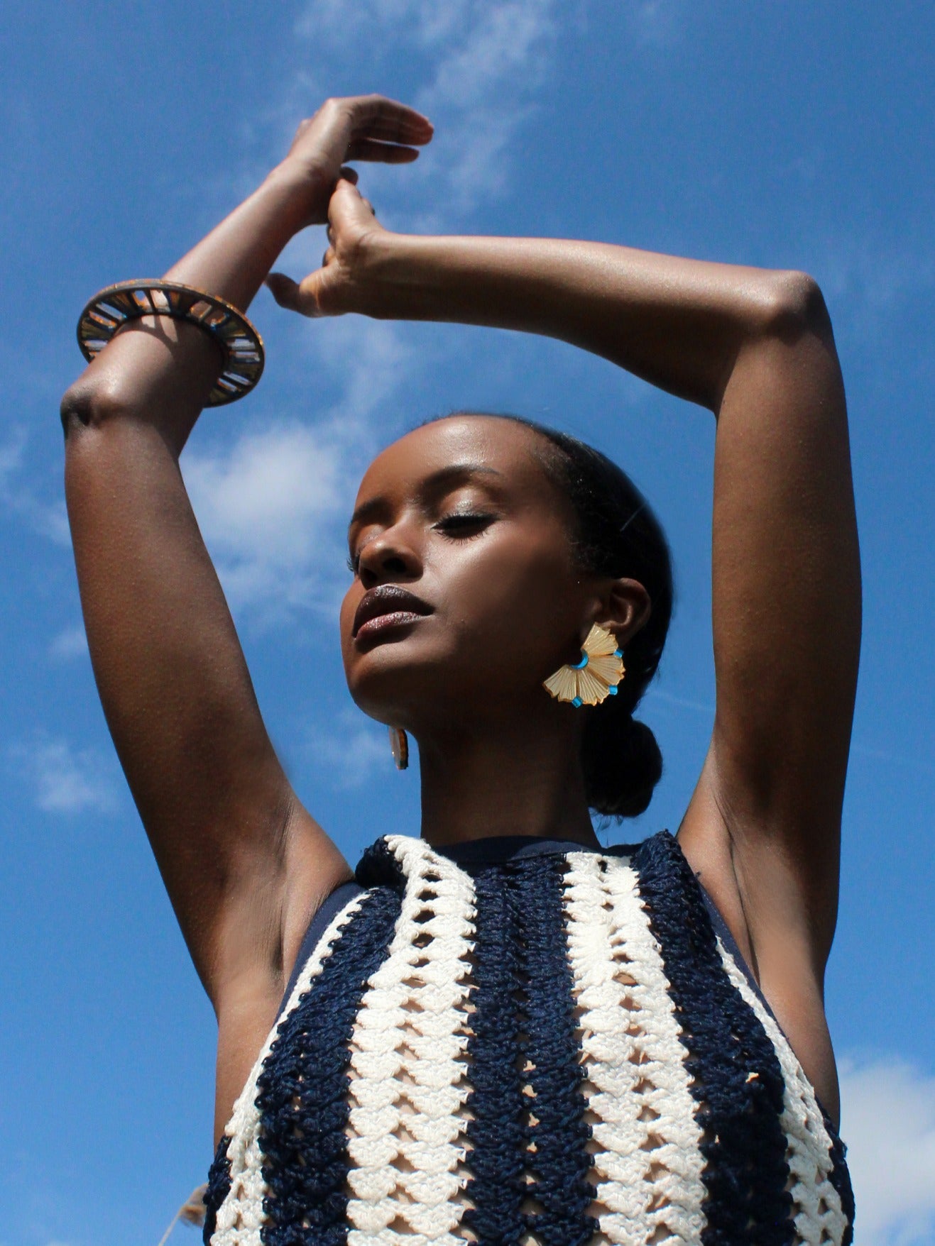 Nalla Earrings - Aqua image 1