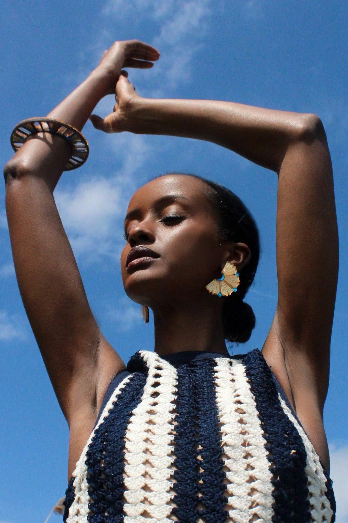 Nalla Earrings - Aqua image 1