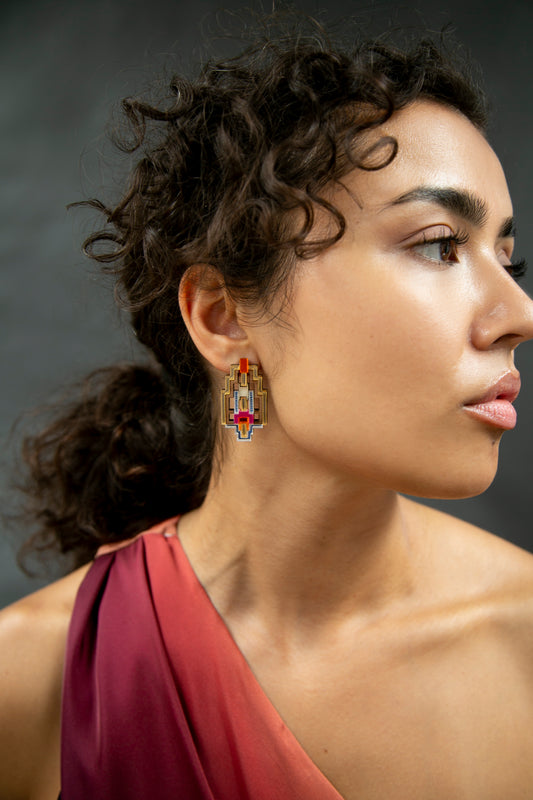 Aklla Earrings - Dragon Fruit image 0