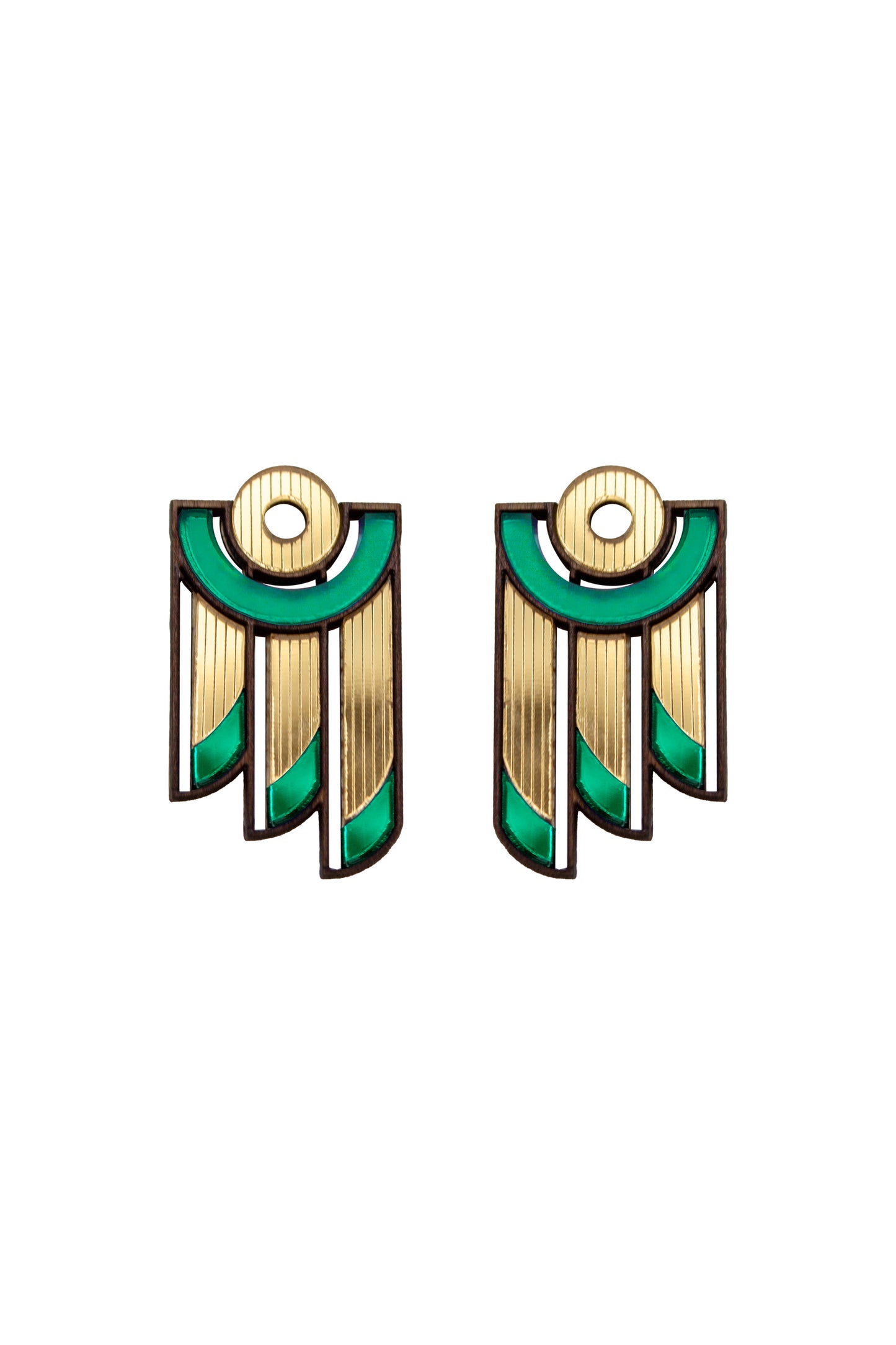 Balcony Earrings - Green