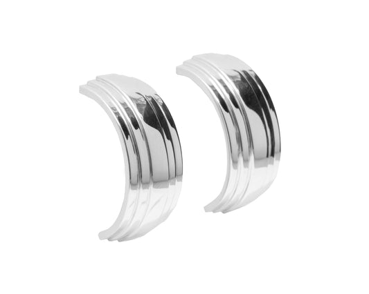 Crescent Earrings - Silver image 0