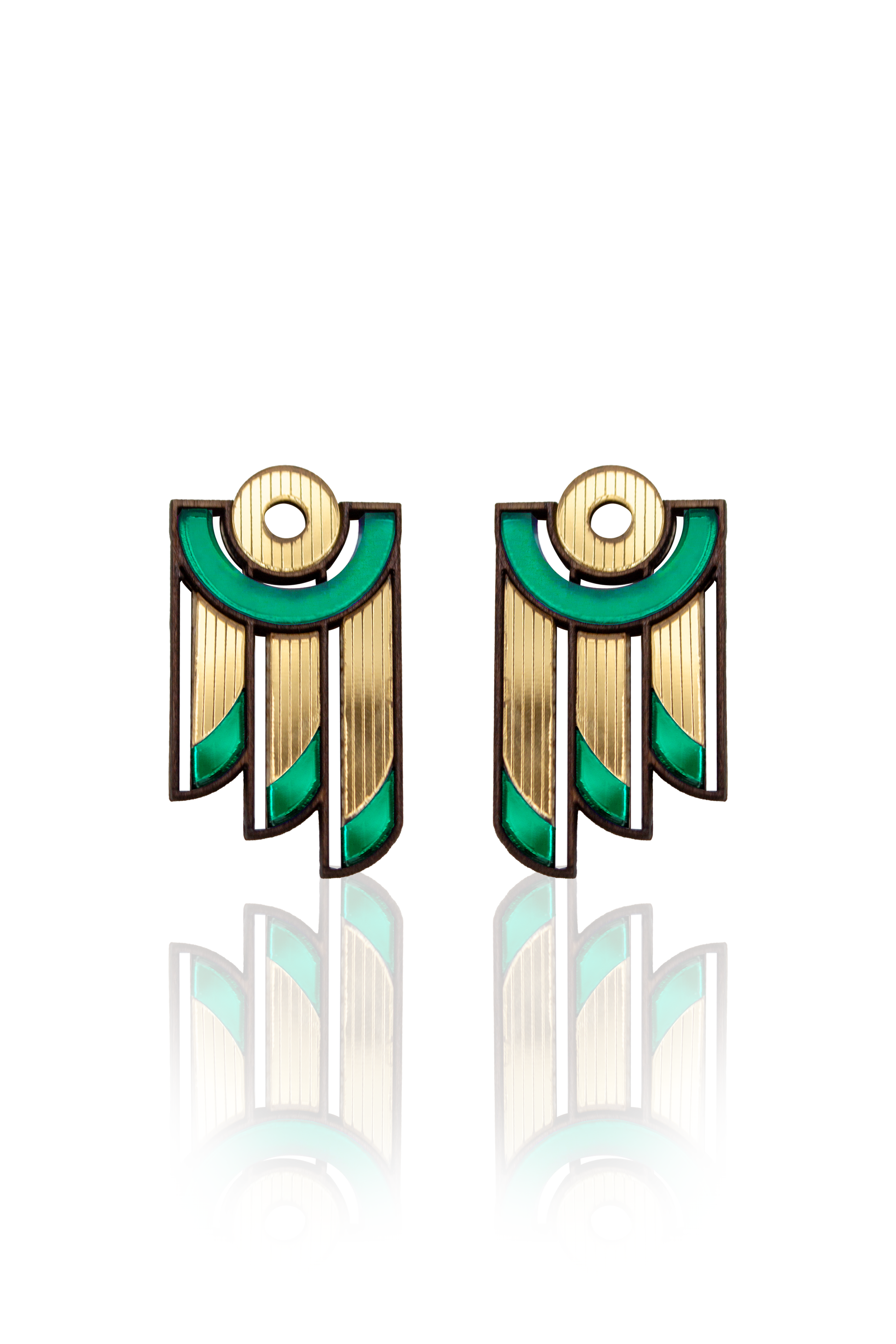 Balcony Earrings - Green image 0