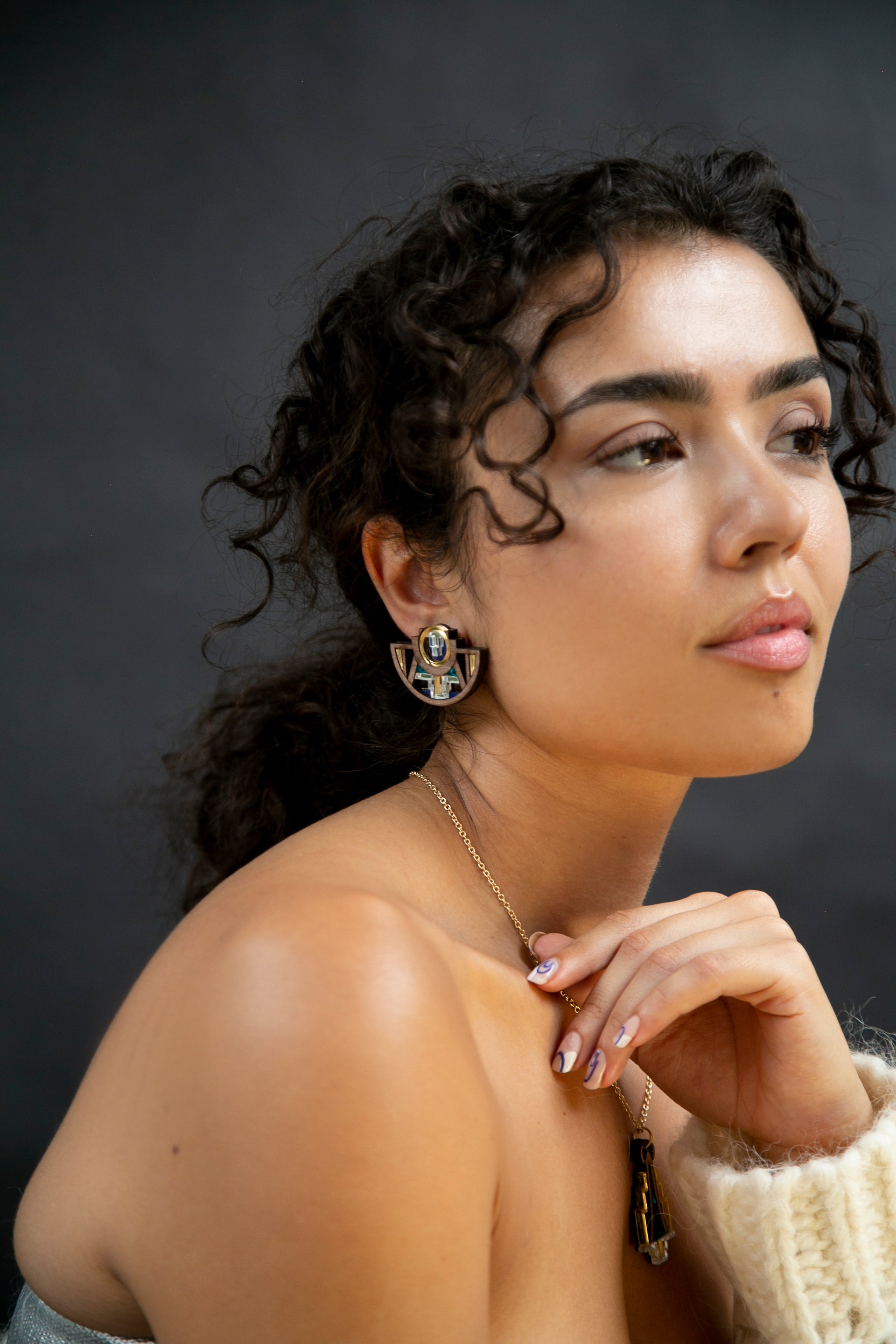 Itzel Earrings - Jade image 3