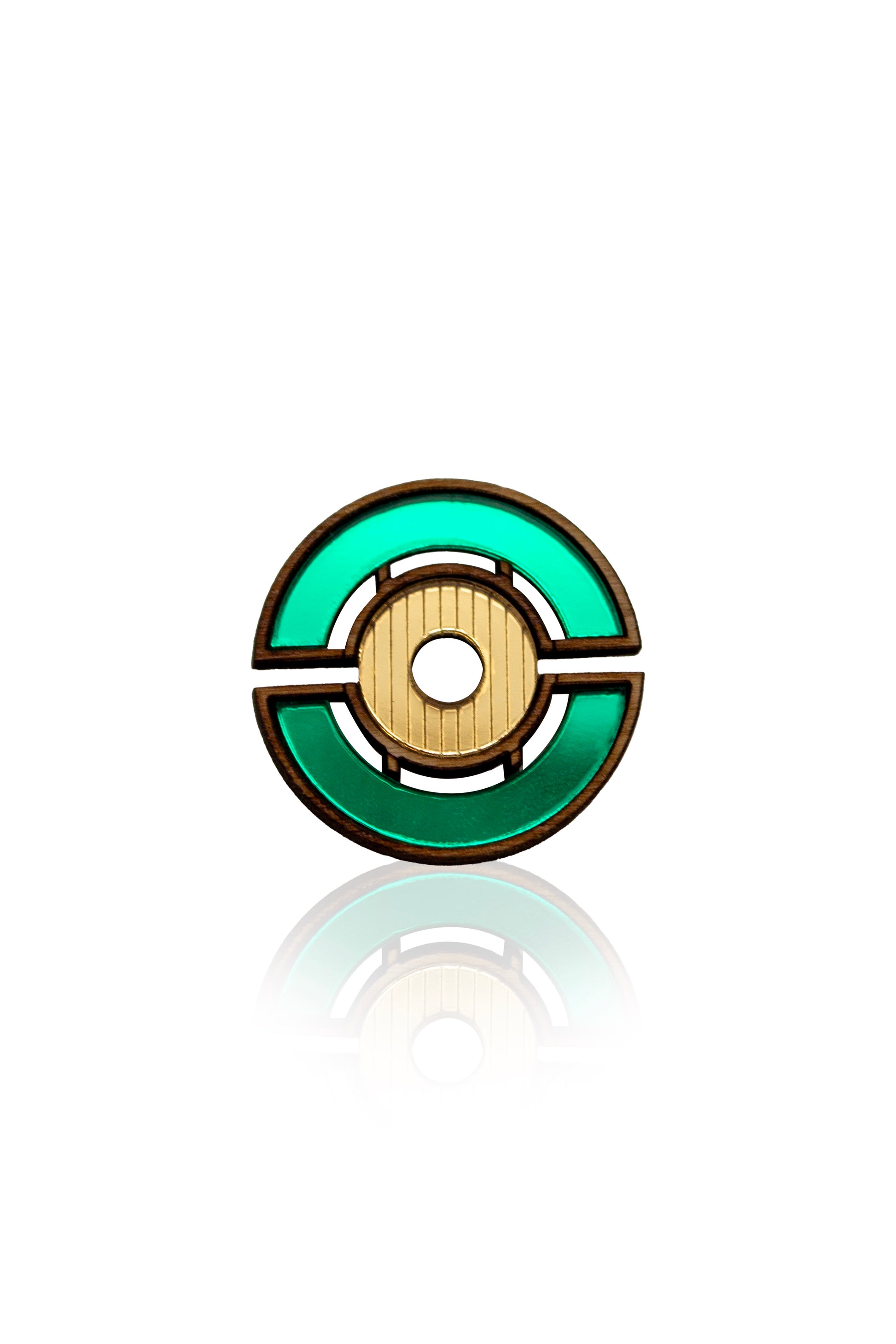 Barbican Brooch - Green image 2