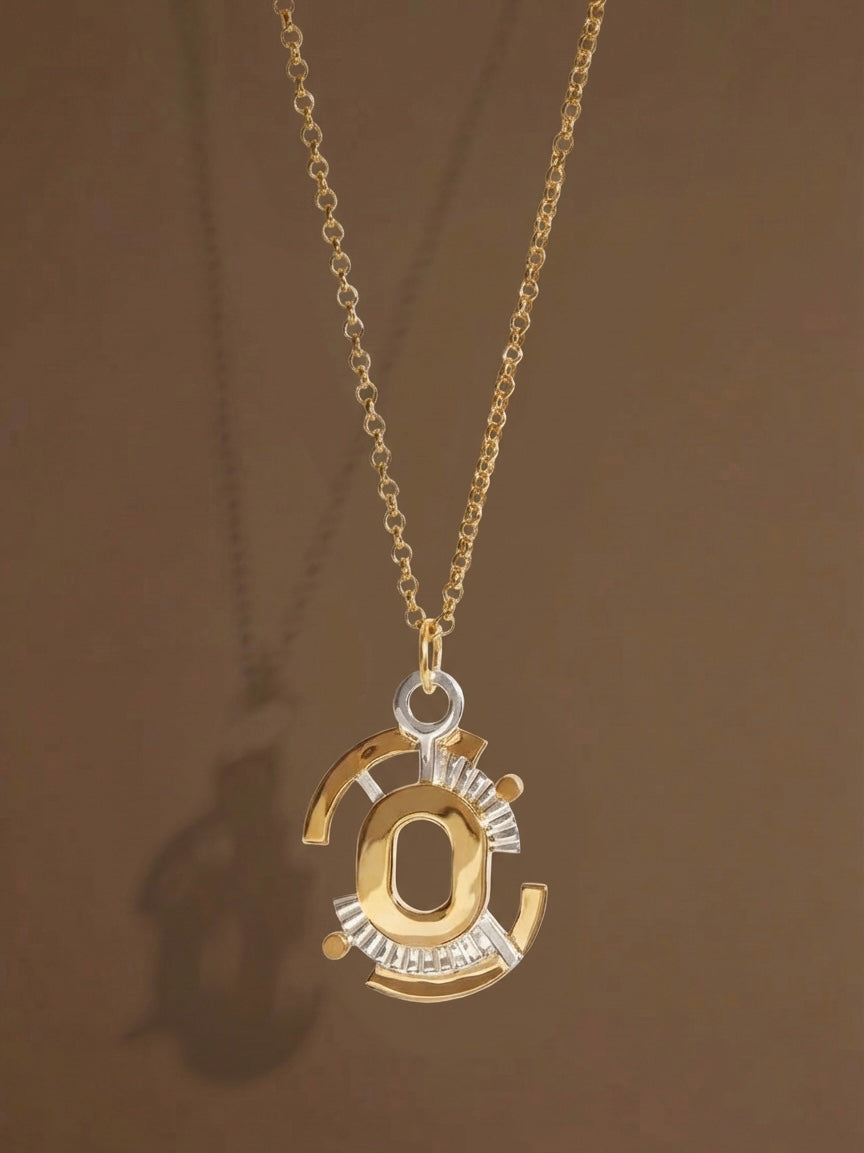 Gaia Pendent - Gold & Silver