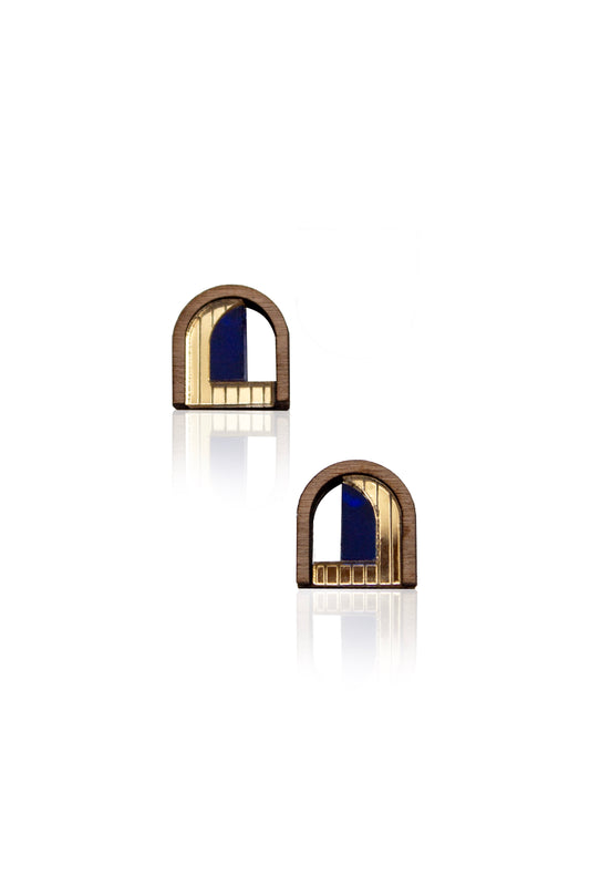 Mini Window Stud - Navy image 0