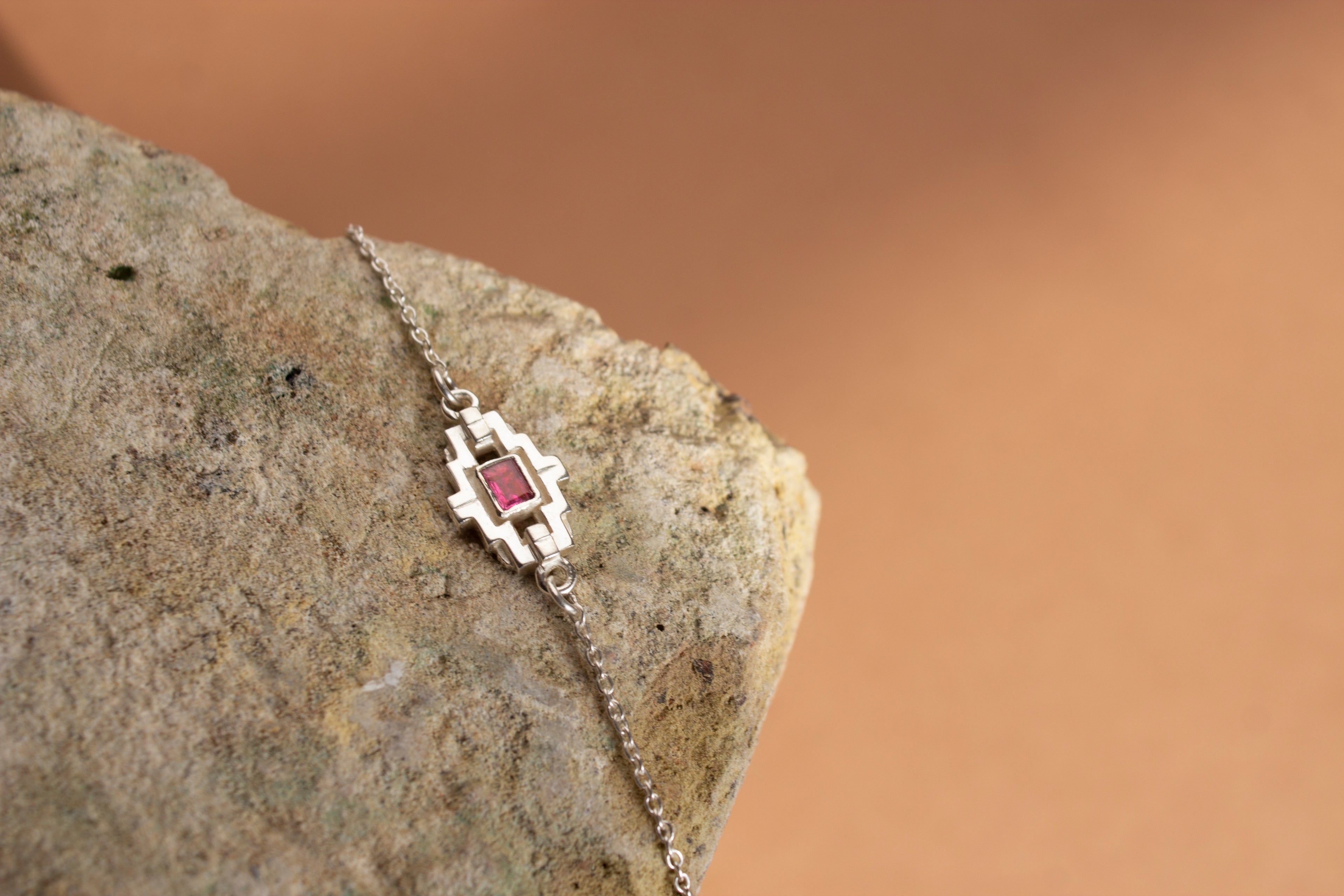 Mayan Bracelet  - Pink Topaz image 3