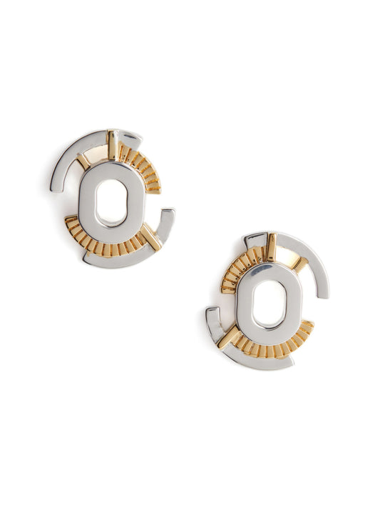 Gaia Studs - Silver & Gold image 0
