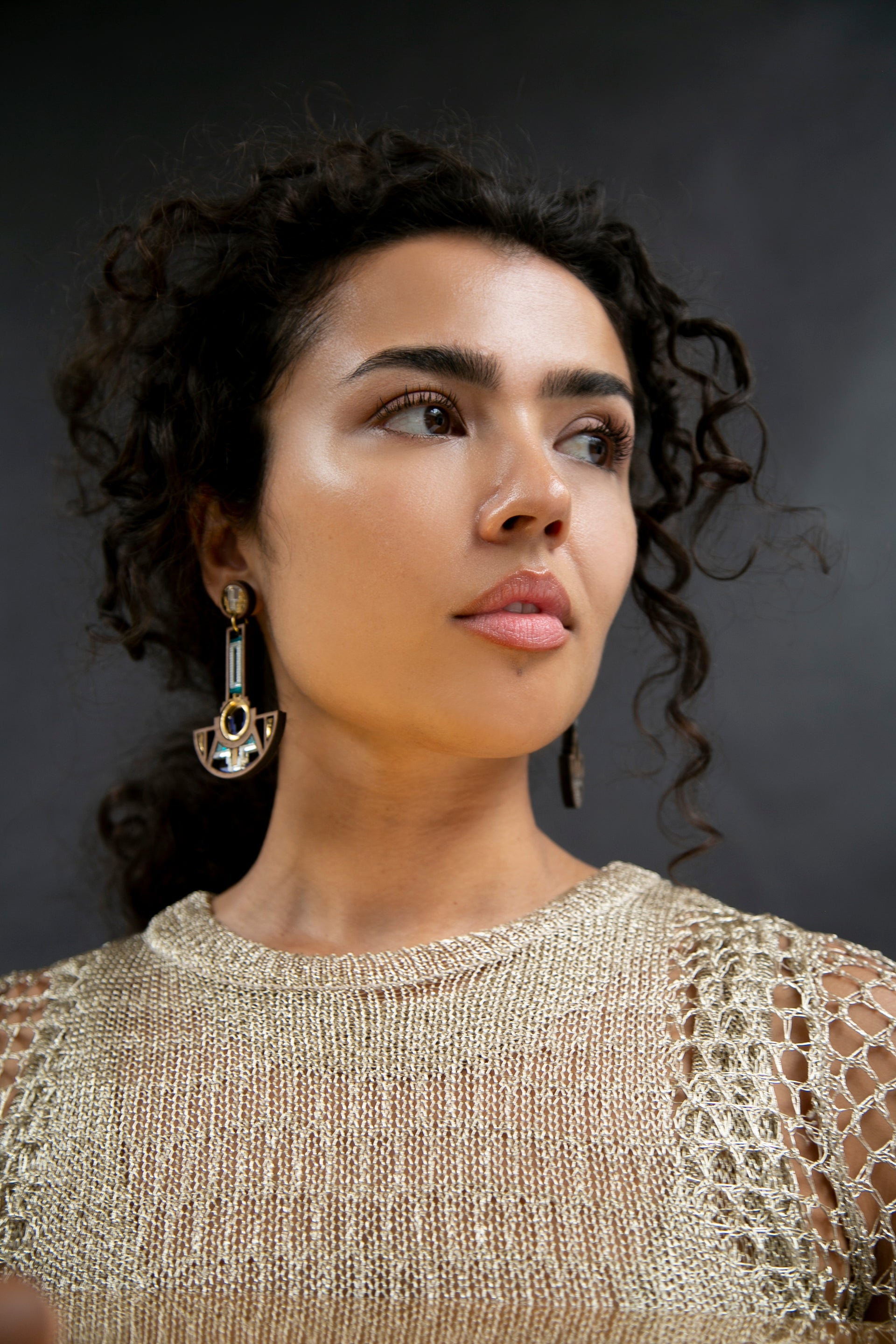 Saya Earrings - Jade image 1